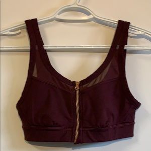 LULULEMON Burgundy Sports Bra size 4 like new!